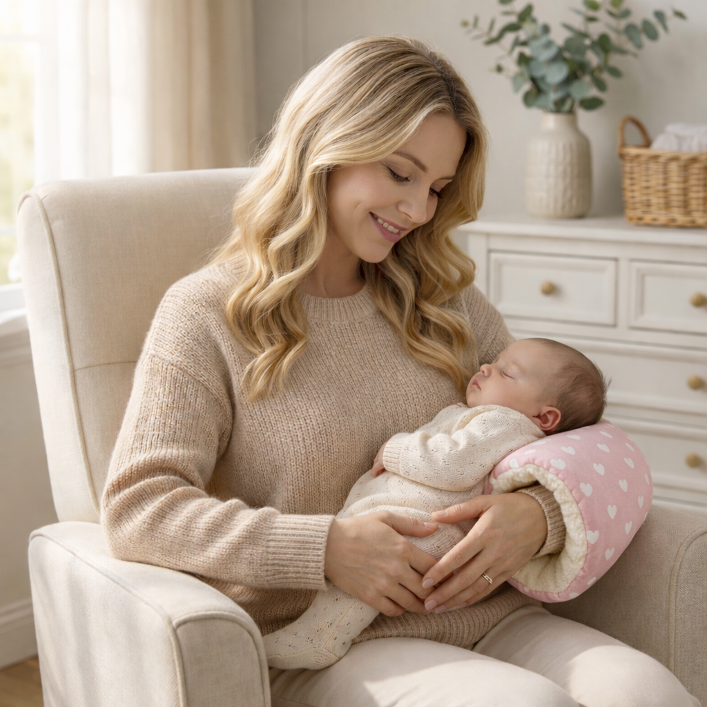 StillNest® Babykopfkissen in Anwendung